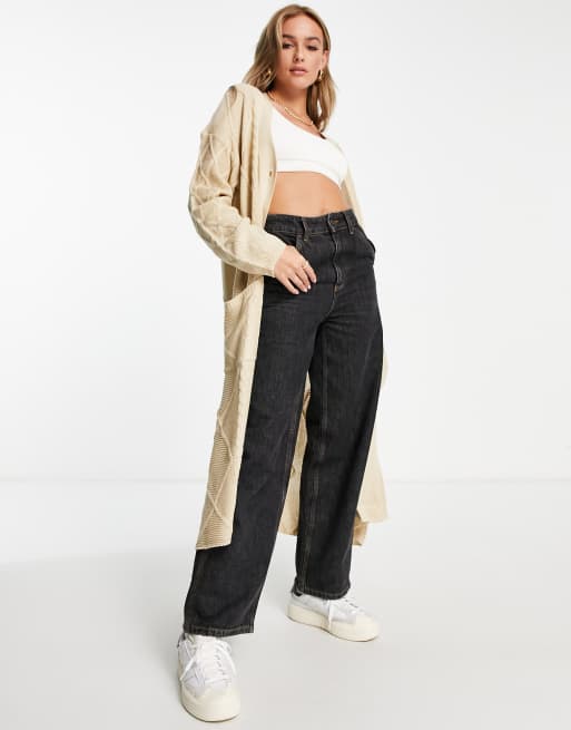 Wednesday's Girl – Kabelstickad kofta i lång modell, 4 av 4