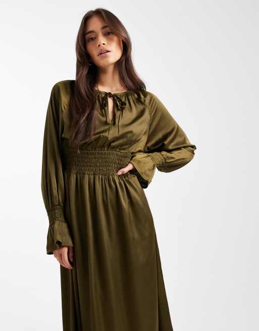 Wednesday's Girl - Langærmet midaxi-kjole i boho-stil, 2 af 4
