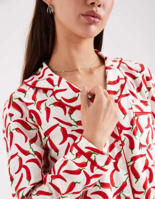 Wednesday's Girl Long Sleeve Shirt And Pants Pajama Set In Pink