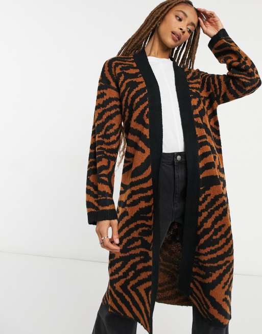 Leopard print 2025 cardigan long