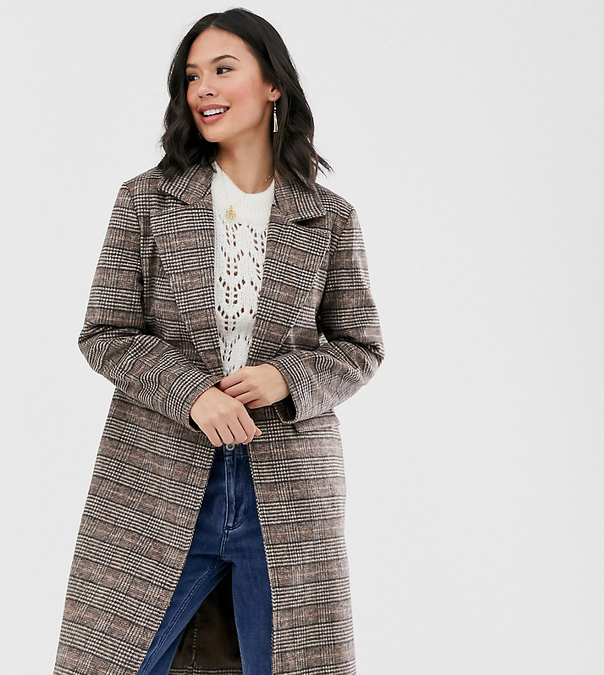 Wednesday's Girl - Longline ternet frakke i uld-Brun