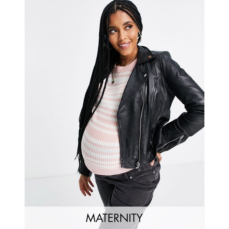 Donna OUhlH Wednesday's Girl Maternity - Maglione comodo pastello a righe