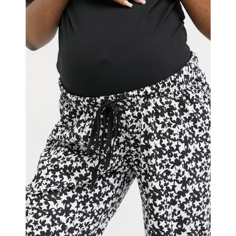 Intimo e abbigliamento notte Donna Wednesday's Girl Maternity - Pigiama con top e pantaloni con stampa di luna e stelle