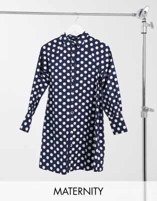 asos maternity shirt dress