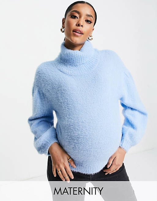  Wednesday's Girl Maternity ultimate relaxed jumper with roll neck 