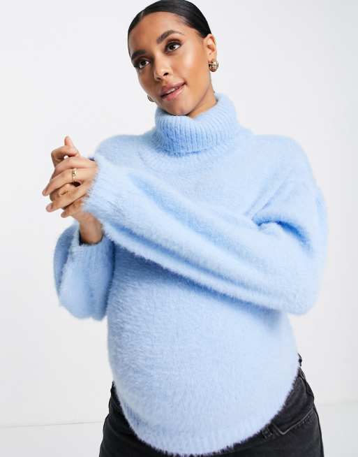 Wednesday s Girl Maternity ultimate relaxed sweater with roll neck ASOS