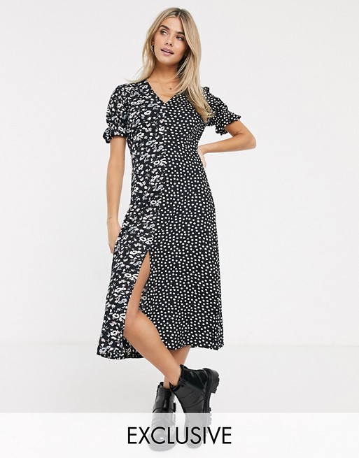 Wednesday's Girl maxi dress in mixed floral print