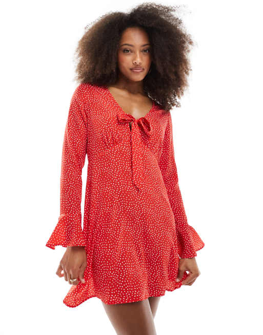 red micro dress Marabella Mini Dress
