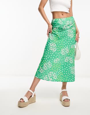 Floral slip hot sale skirt