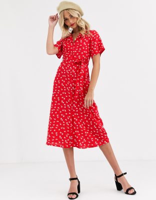 ladies midi shirt dress uk