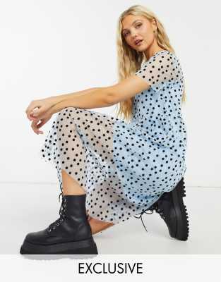 asos red polka dot dress