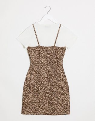 leopard cami dress