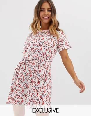 ditsy smock dress