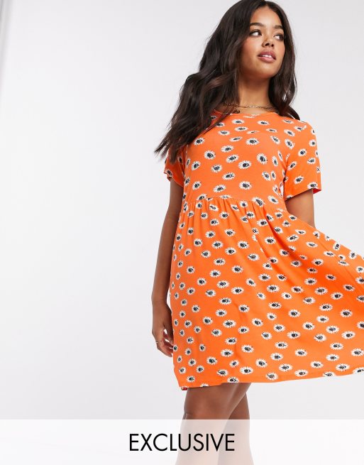 Wednesday's Girl mini smock dress in summer floral