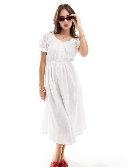 Broderie Witte Nette Jurk Wednesday's Girl Nette Jurk Met Broderie