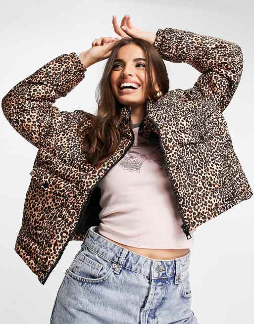 Wednesday's Girl – Ocieplana kurtka we wzór w cętki