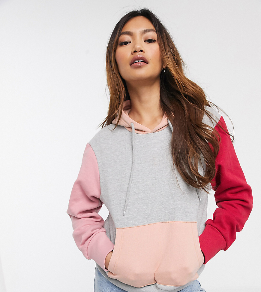 Wednesday's Girl - Oversized hoodie met kleurvlakken-Multi