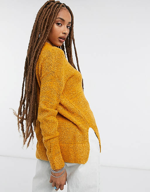  Wednesday's Girl oversized jumper in textured knit 