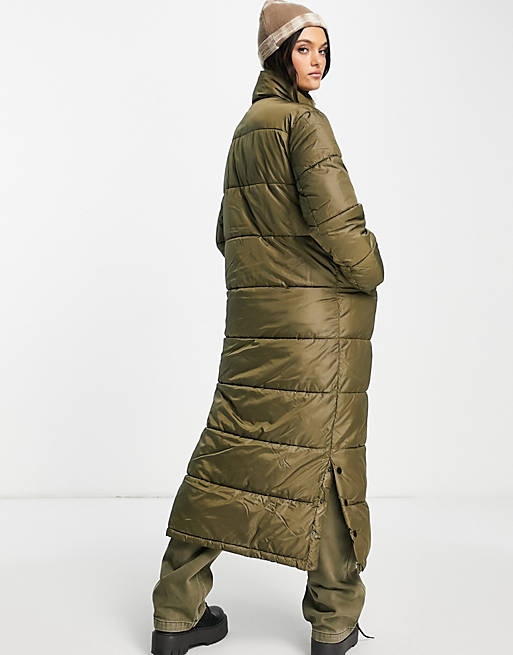  Wednesday's Girl oversized longline padded jacket 