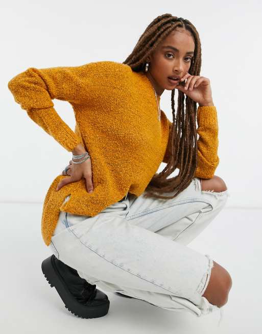 Mustard oversized clearance sweater