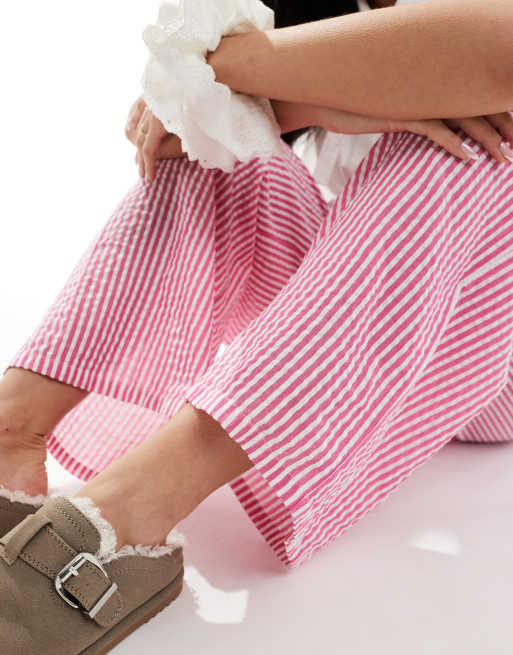 Wednesday's Girl - Pantalon ample à rayures - Rose, 5 de 5