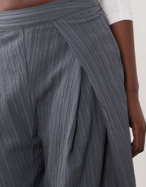 Wednesday's Girl pantaloni a pieghe grigi, 3 di 5
