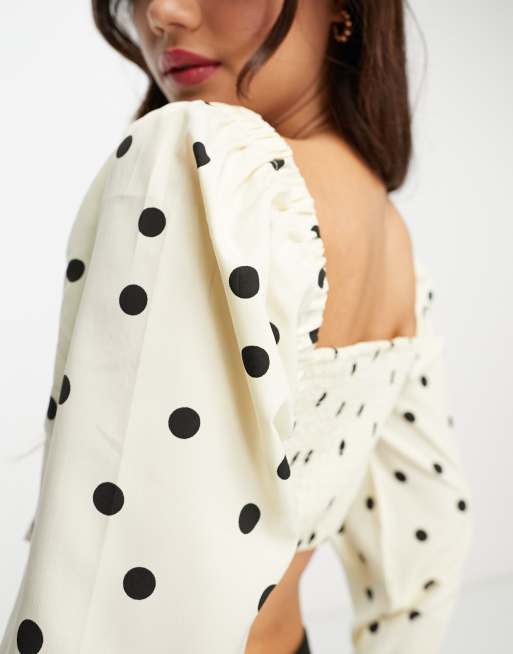 Polka-dot corset top - Women