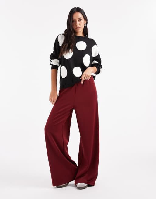 Wednesday's Girl polka dot sweater in black, 4 of 4