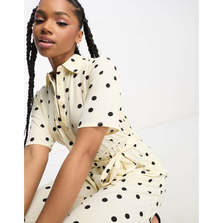 Ladies polka best sale dot shirt