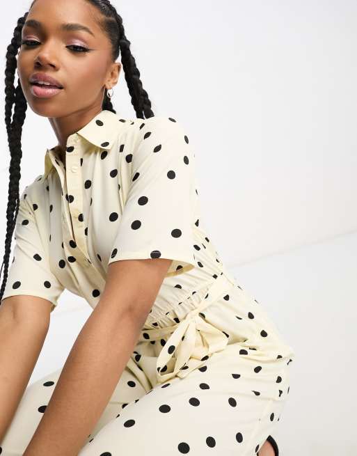 Polka dot hot sale jumpsuit