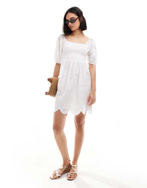 Robe babydoll broderie anglaise sales