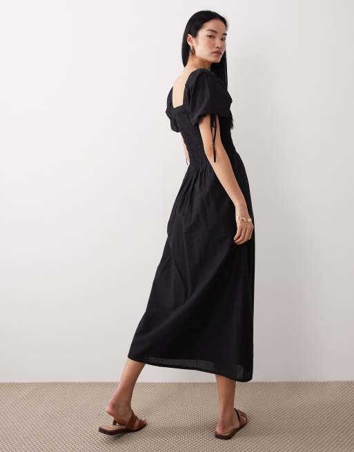 smock dress formal Solid Color Smock Dress 522210 Green / One Size Fits Most main image 0