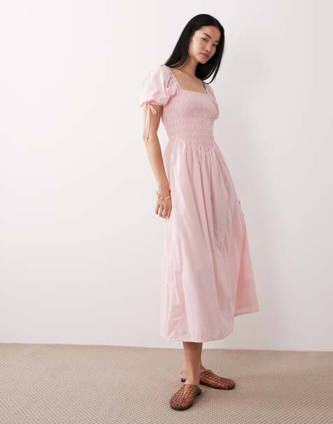 Pink Smock Dresses