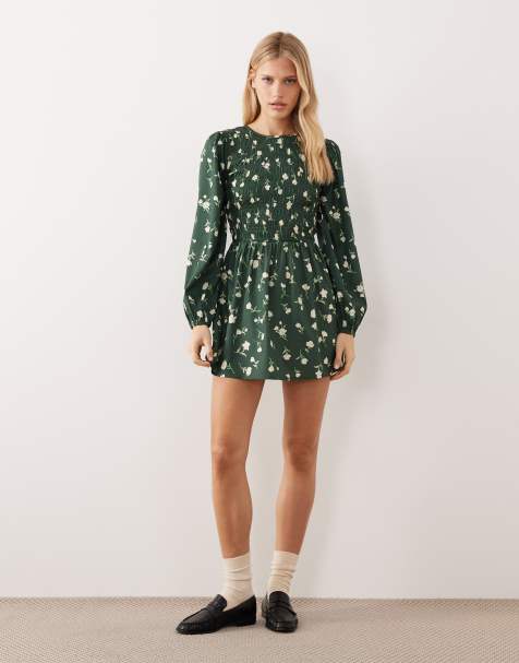 Green Floral Dresses | Shop at ASOS