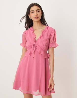 sachin and babi light blue dress Hollister Ruched Bubble Skort Dress main image 0