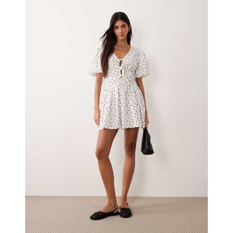 by timo smocking mini dress byTiMo