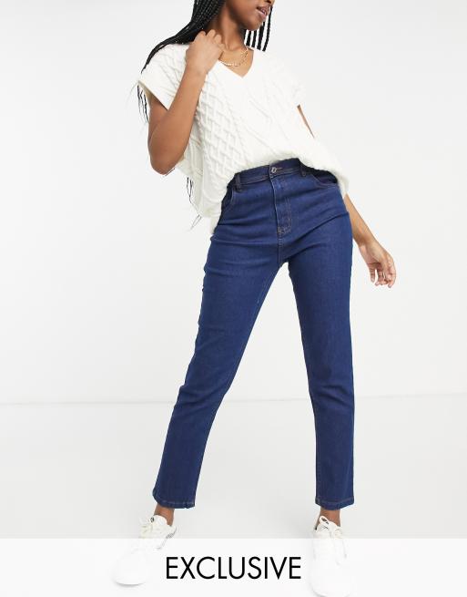 Wednesday's Girl - Skinny jeans met hoge taille in mid wash
