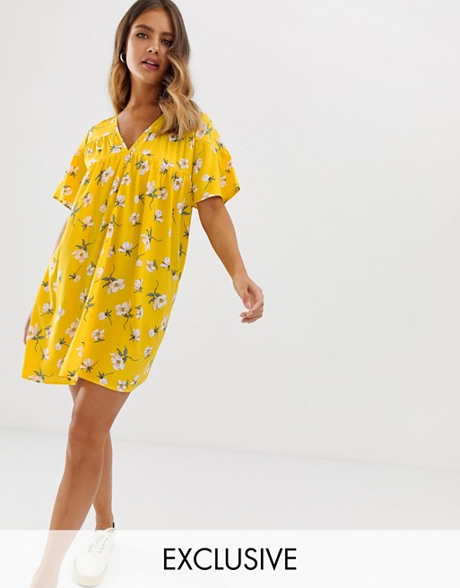 Wednesday's Girl smock dress in bright floral