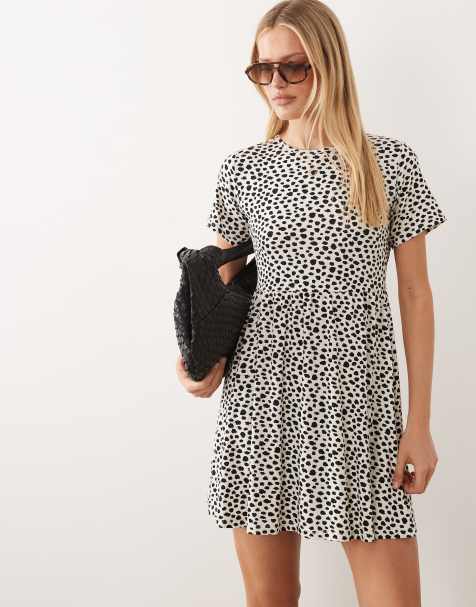 Wednesdays Girl smudge spot in black white - view 1