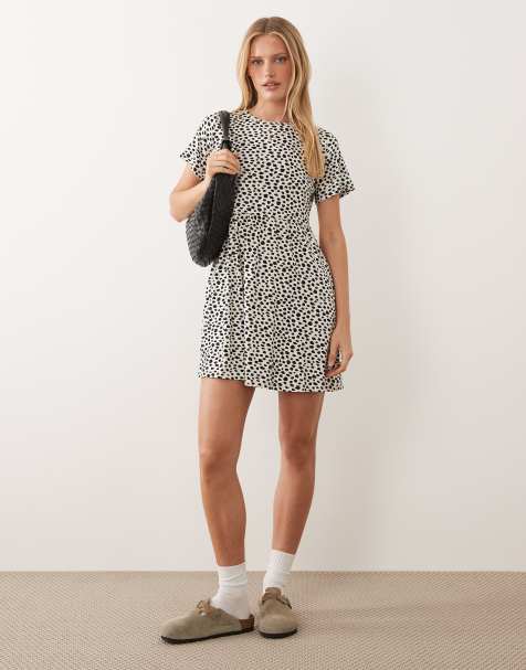 White T-shirt Dresses | ASOS