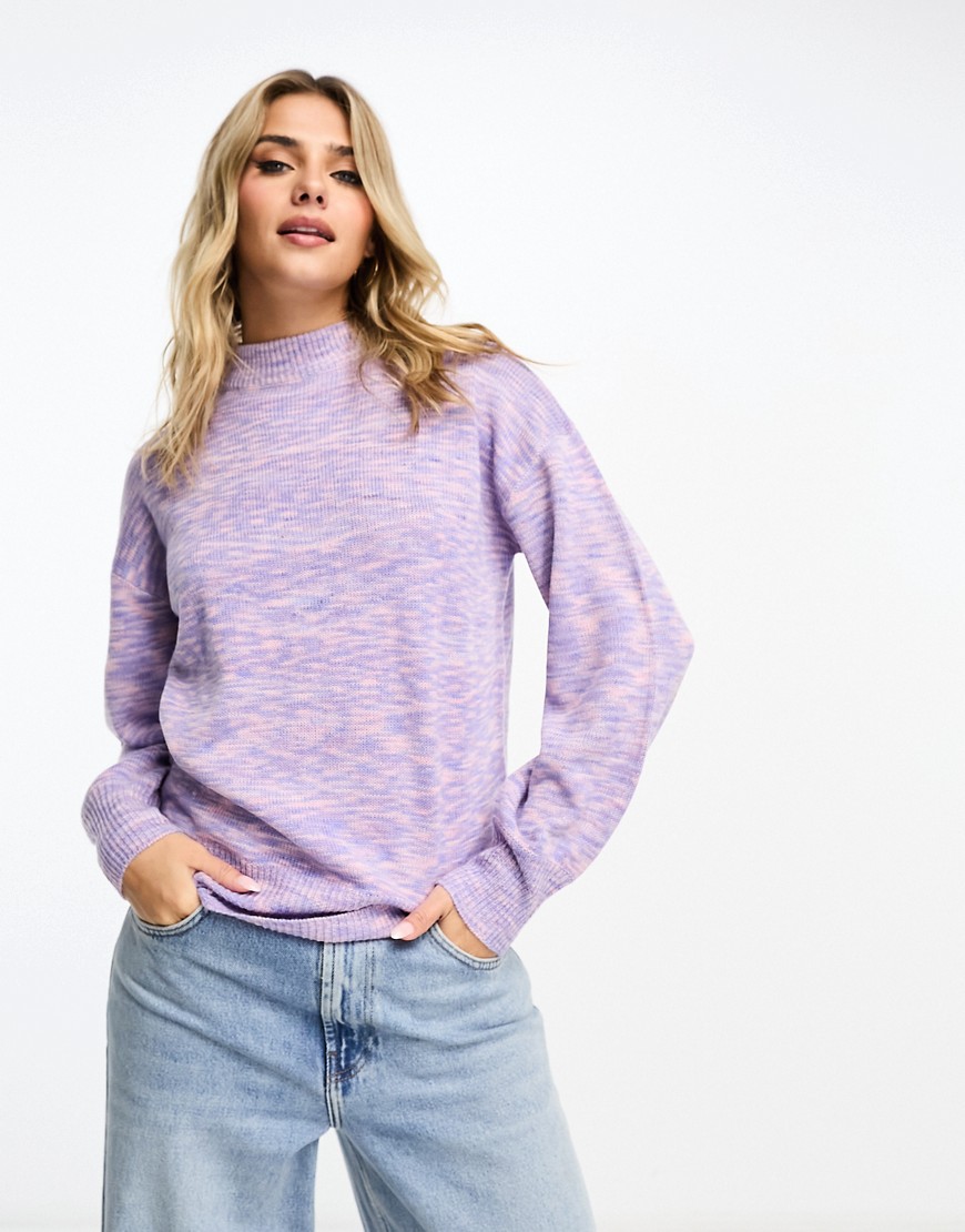 Wednesday’s Girl spacedye round neck jumper in blue ombre