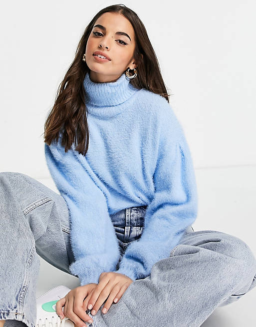 Wednesday's Girl ultimate relaxed jumper with high neck