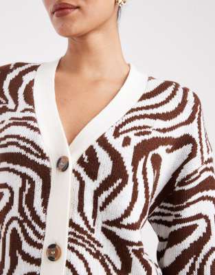 Wednesday's Girl V-neck Cardigan In Multi
