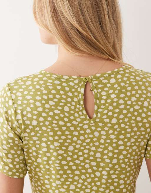Wednesdays Girl - verde e bianco a pois, 3 di 4