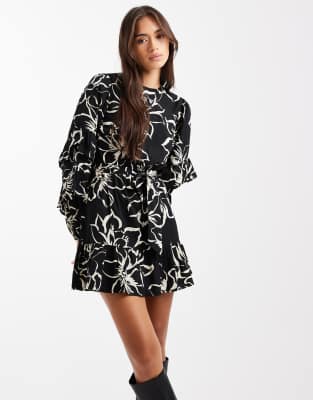 JiAmy Vestito Bambina Maniche Lunghe Con Ricami Fiori: Abito Morbido In Velluto A Coste Per Autunno E Inverno, Taglie 2-7 Anni - 5