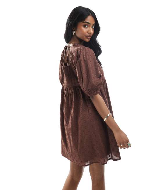 Wednesday's Girl - Vestito grembiule corto con maniche a