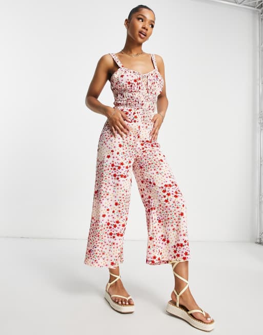 Ditsy best sale floral jumpsuit