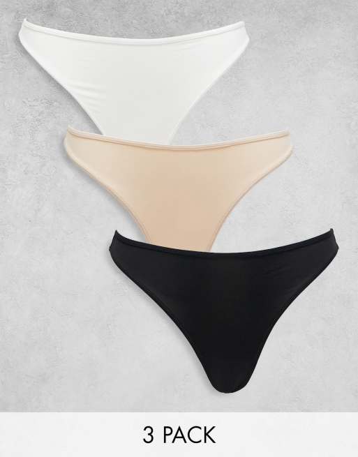 Skin, Organic Cotton Thong 3-Pack