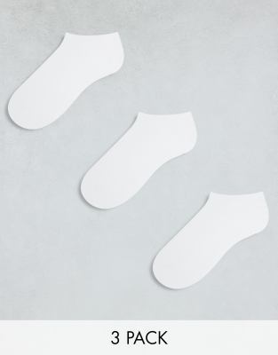 Weekday – 3er-Pack Füßlinge in Weiß