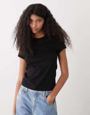Weekday 90s Baby Tee In Black